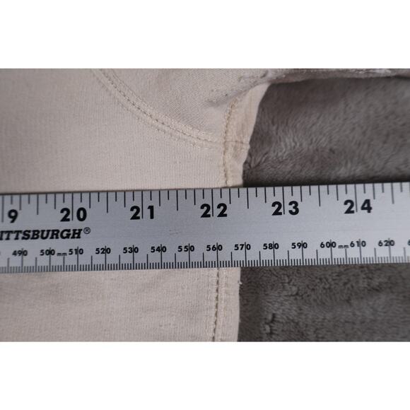 The North Face Sweatshirt Womens Large Beige Crewneck Pullover Logo Patch Casual - Picture 6 of 7